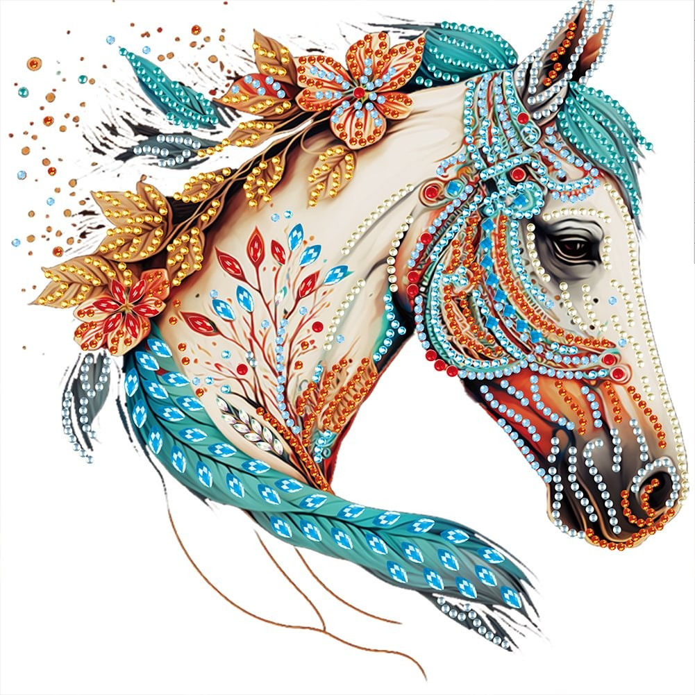 Free Special shaped Diamond Painting-Horse-30*30cm
