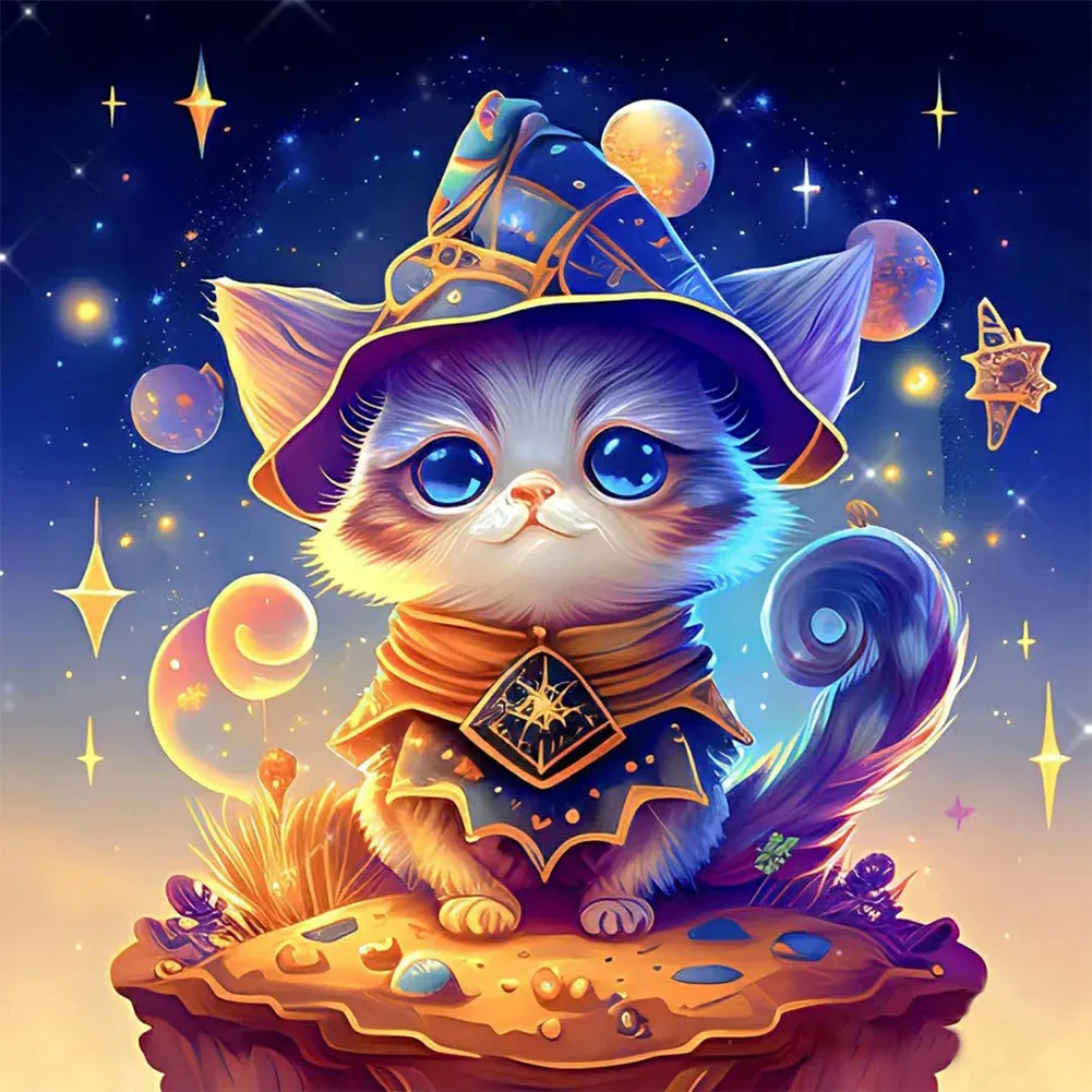 AB Diamond Painting  |  Magic Cat