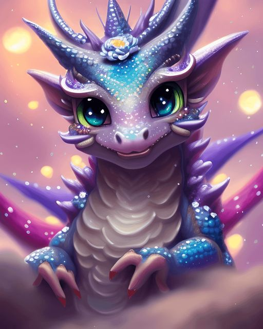 AB Diamond Painting |  Cute Dragon