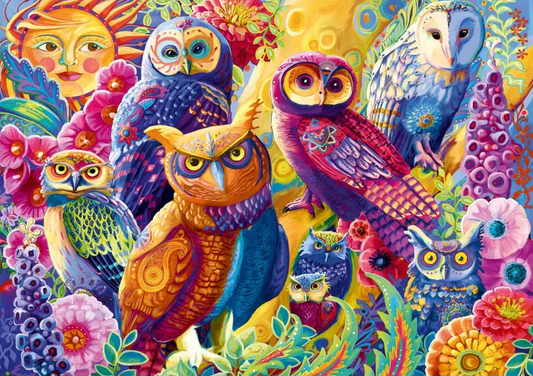 AB Diamond Painting |  Colorful owl
