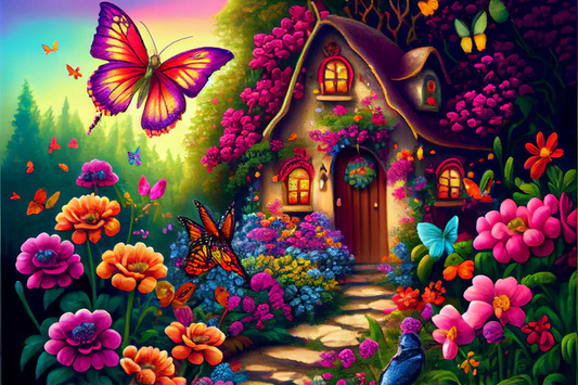 AB Diamond Painting   |  Butterfly House