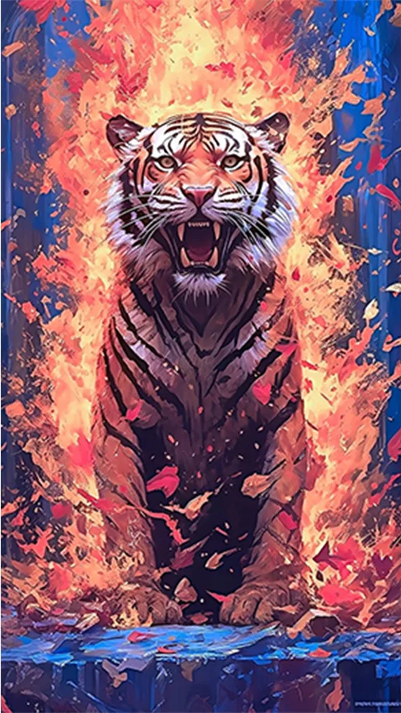 AB Diamond Painting  | Tiger