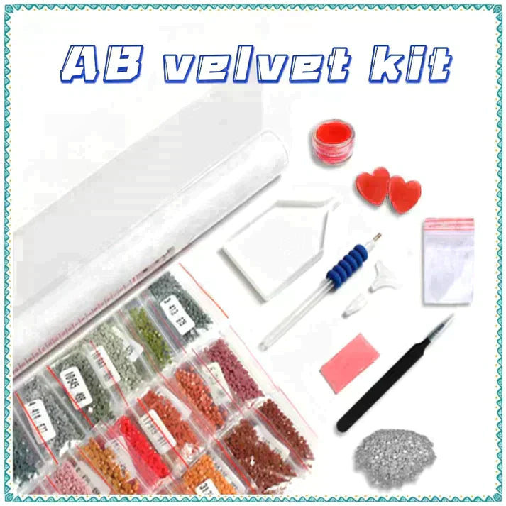 AB Diamond Painting Kit | Girl and Bear