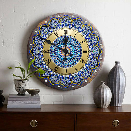 Mandala Clock | Special-shaped Diamond Painting Clock Pendant