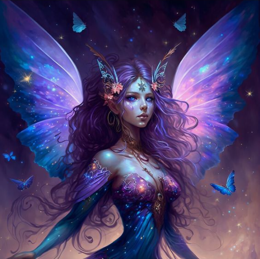 AB Diamond Painting  |  Butterfly Fairy