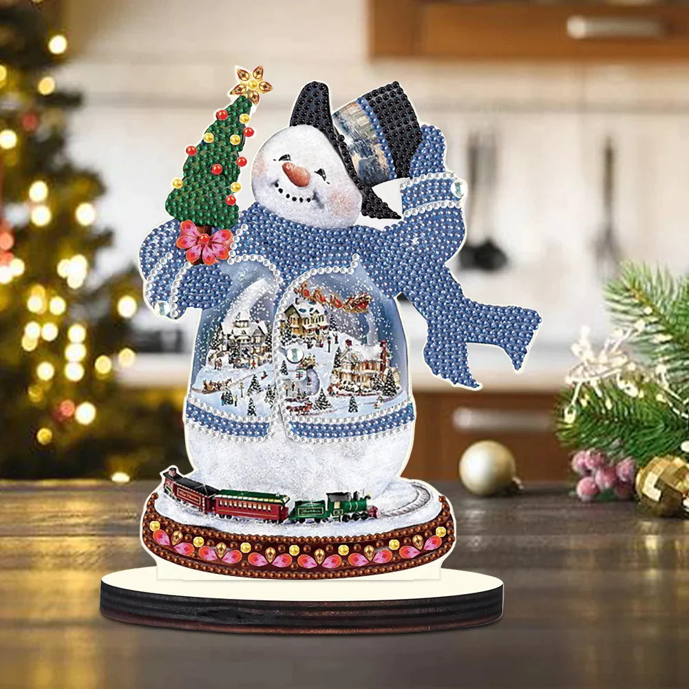 Diamond Painting Ornament | Christmas Snowman