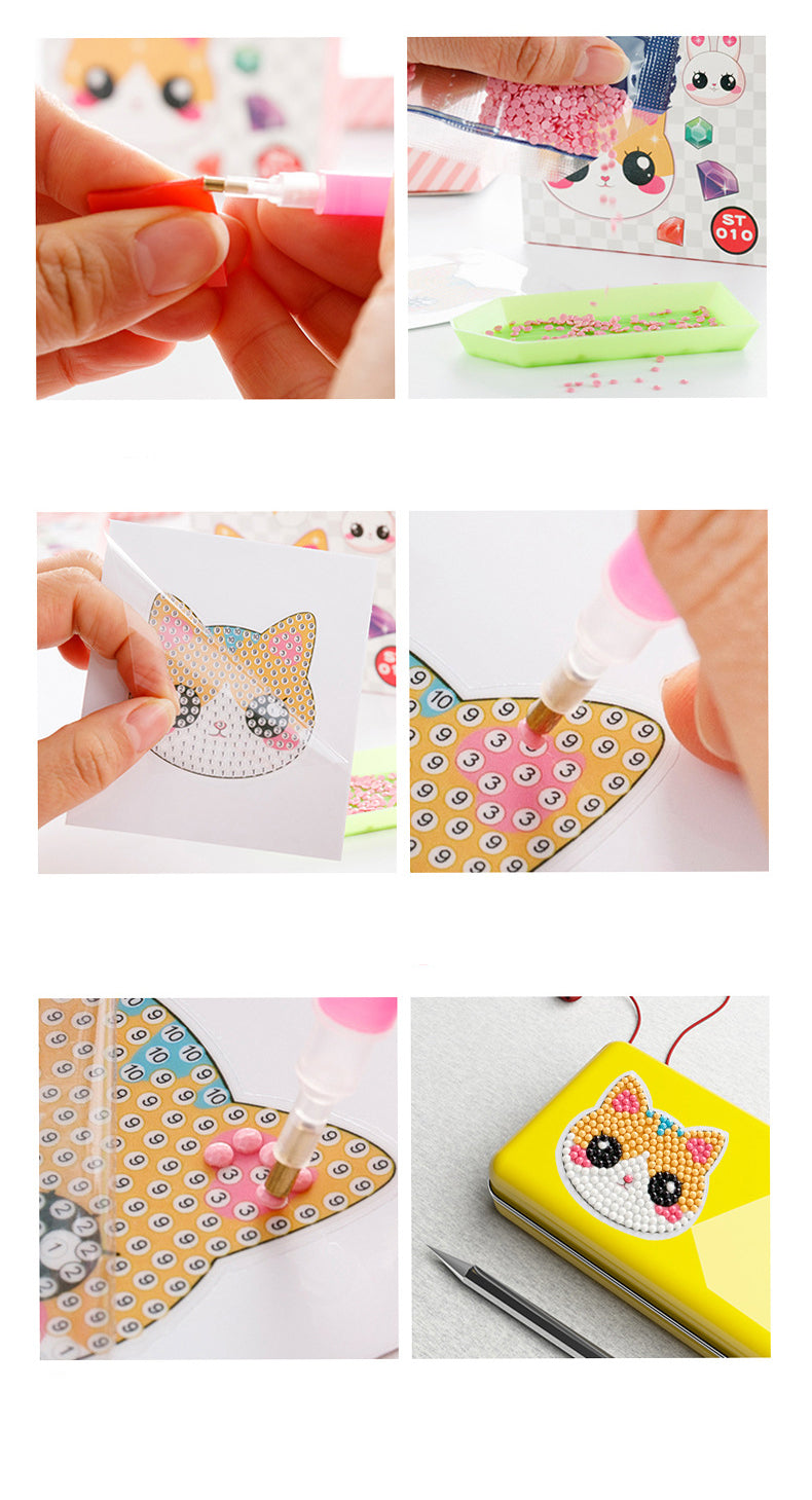 DIY Diamond Painting Stickers Wall Sticker | Girl