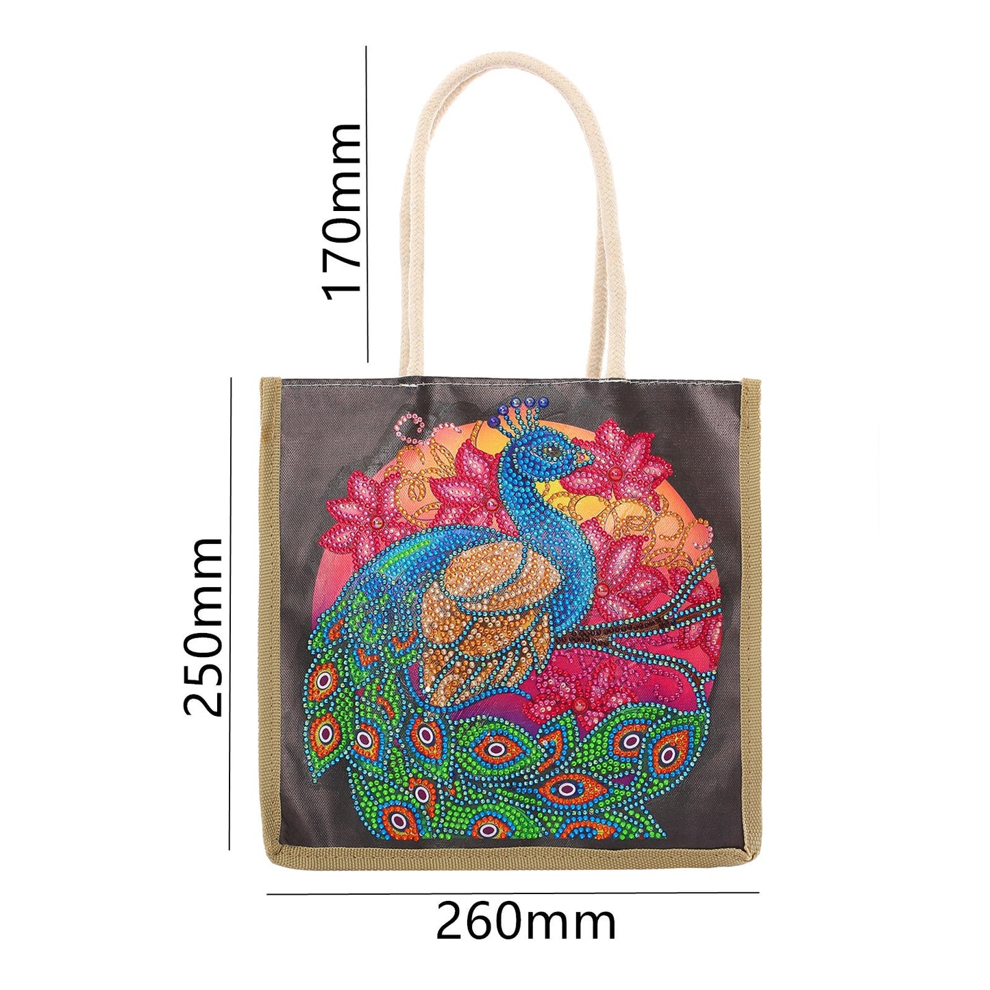 DIY special-shaped Diamond painting package Bag | Peacock