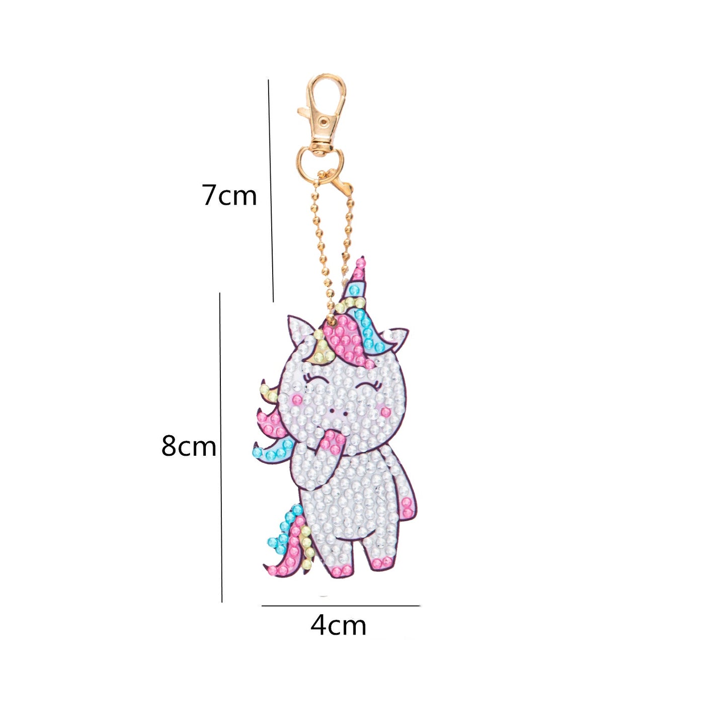 DIY keychain | Unicorn | Double-sided | Five Piece Set