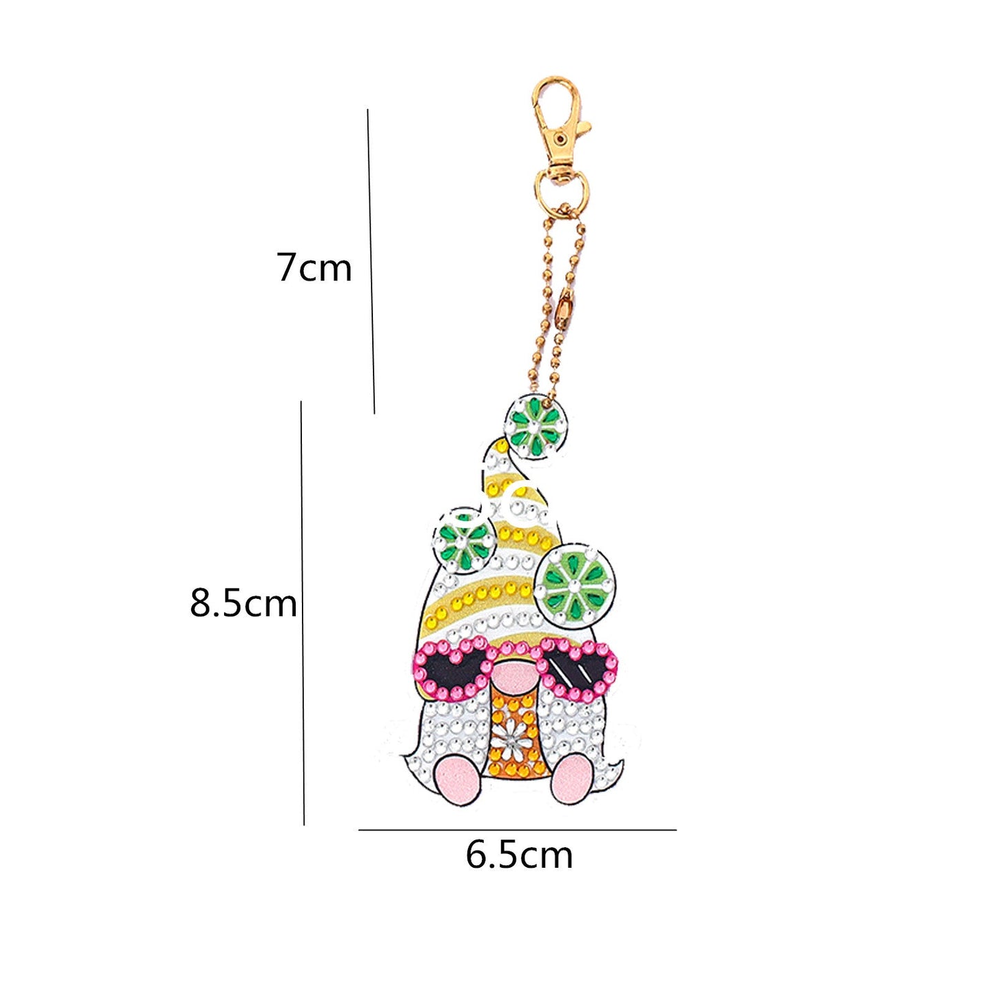 DIY keychain | Gnome | Double-sided | Five Piece Set