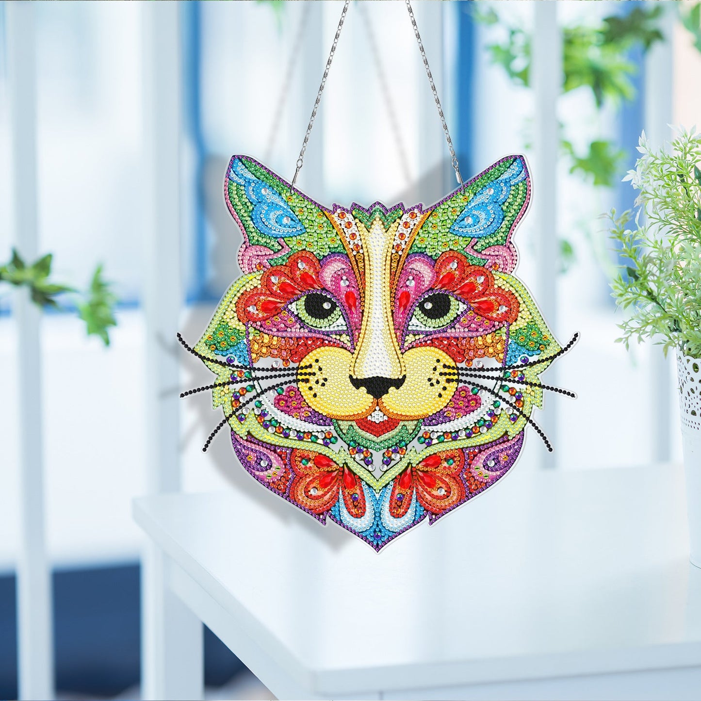 Christmas diamond decoration | cat | diy pendant