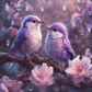 AB Diamond Painting  |  Purple Birds