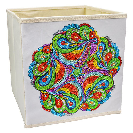 DIY Special Shaped Diamond Painting Mandala flower Cloth Home Storage Box