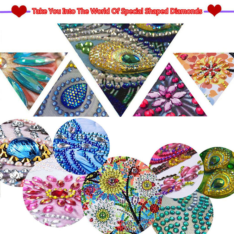 Four-color tree | Special Shaped Diamond Painting Kits