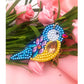 4pcs DIY Bird Sets Special Shaped Full Drill Diamond Painting Key Chain with Key Ring Jewelry Gifts for Girl Bags