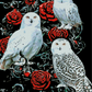 Full Round/Square Diamond Painting Kits |  owl and rose