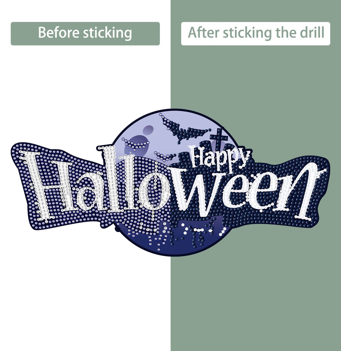 DIY Diamond Painting Stickers Wall Sticker | Halloween