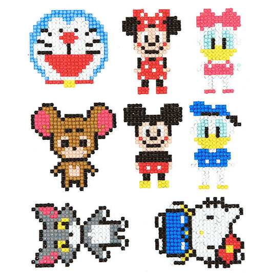 8pcs Round Diamond Painting Stickers Wall Sticker | Mickey Mouse