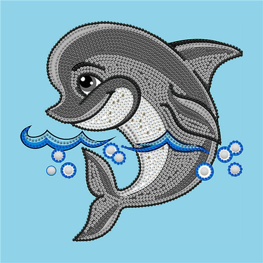 Dolphin baby | Special Shaped Diamond Painting Kits