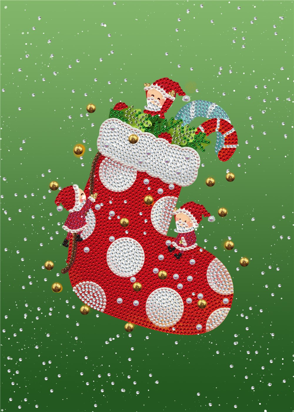 Christmas Stocking | Special Shaped Diamond Painting Kit