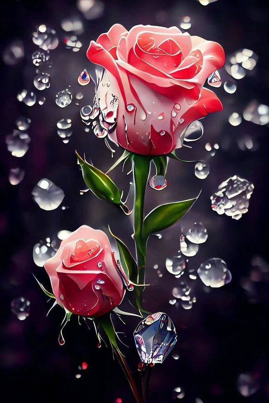 Diamond Painting - Rose Flower