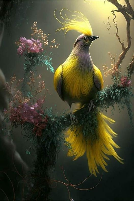 Diamond Painting - Yellow Bird
