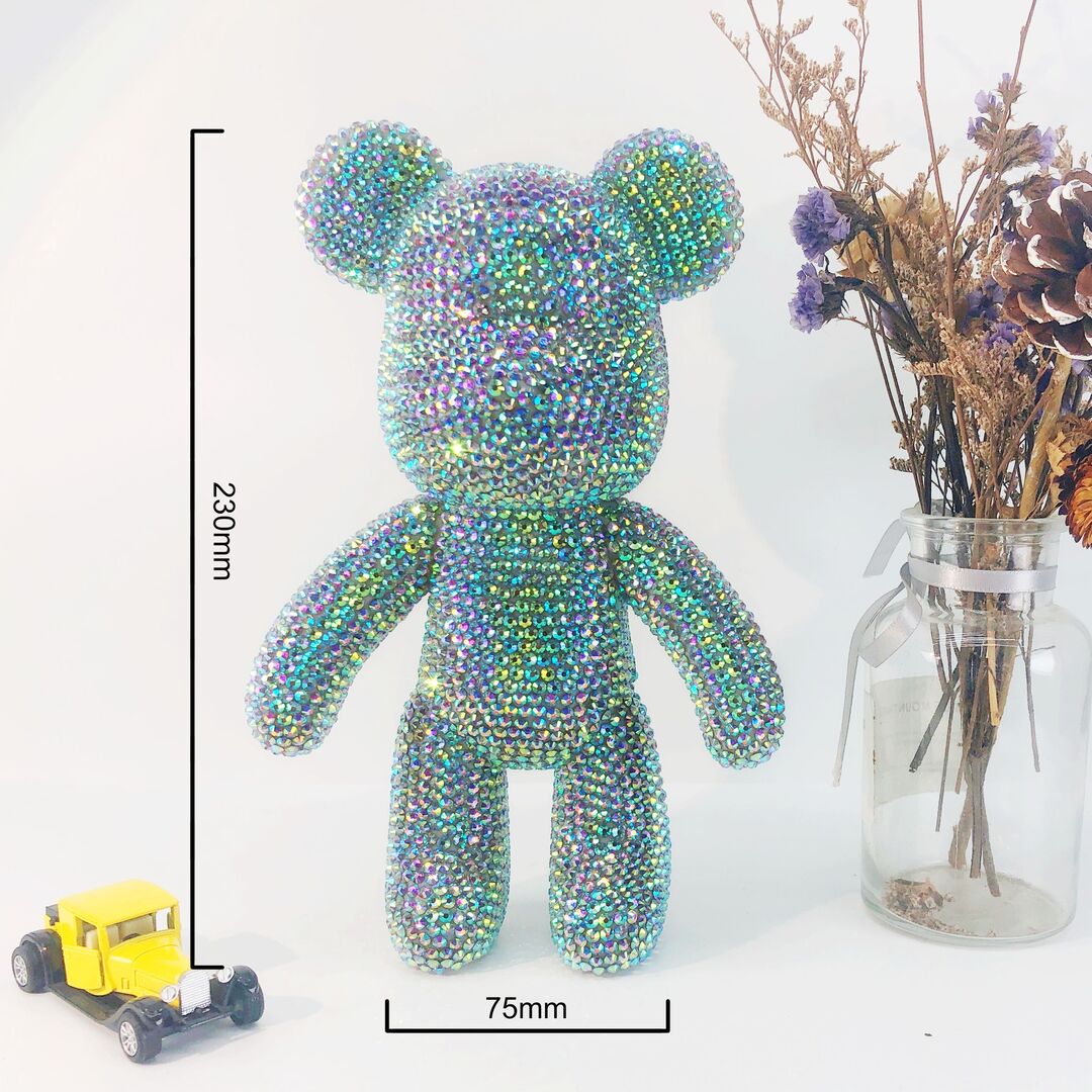 DIY Popobe bear - Crystal Rhinestone Ornaments（No glue）