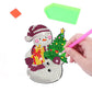 8 pcs set DIY Special Shaped Diamond Painting Coaster  | Christmas Snowman£¨no holder£©