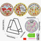 4PCS Diamond Painting Placemats Insulated Dish Mats | Gnome