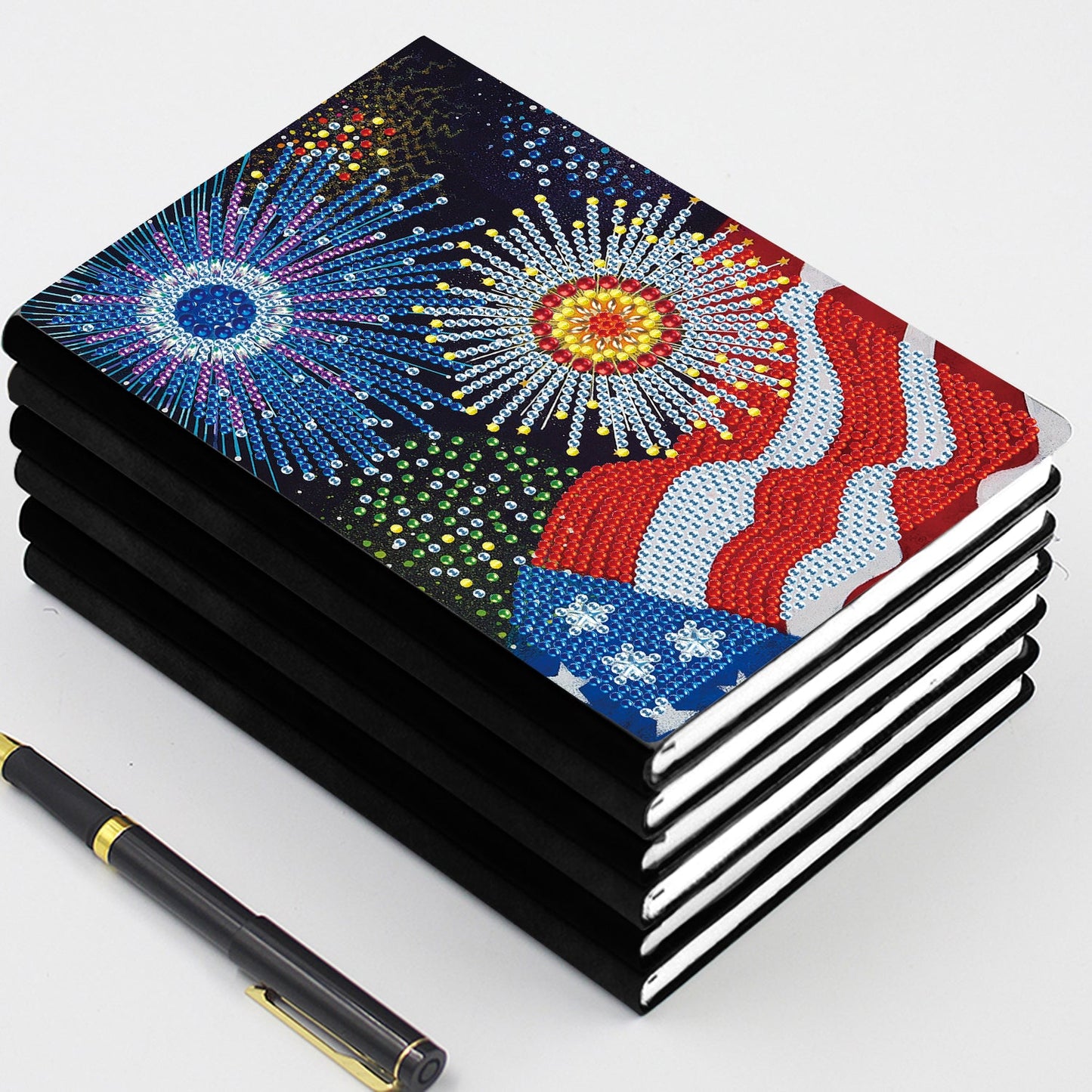 A5 5D Notebook DIY  Special Shape Rhinestone Diary Book | Fireworks