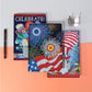 A5 5D Notebook DIY  Special Shape Rhinestone Diary Book | Fireworks