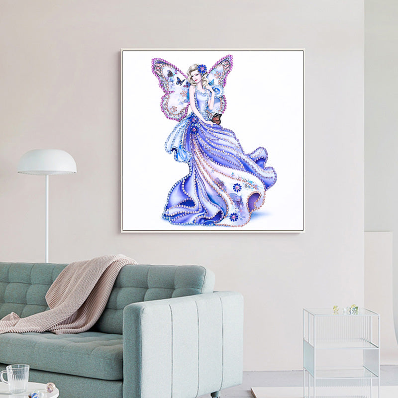 Butterfly Girl | Special Shaped Diamond Painting Kits