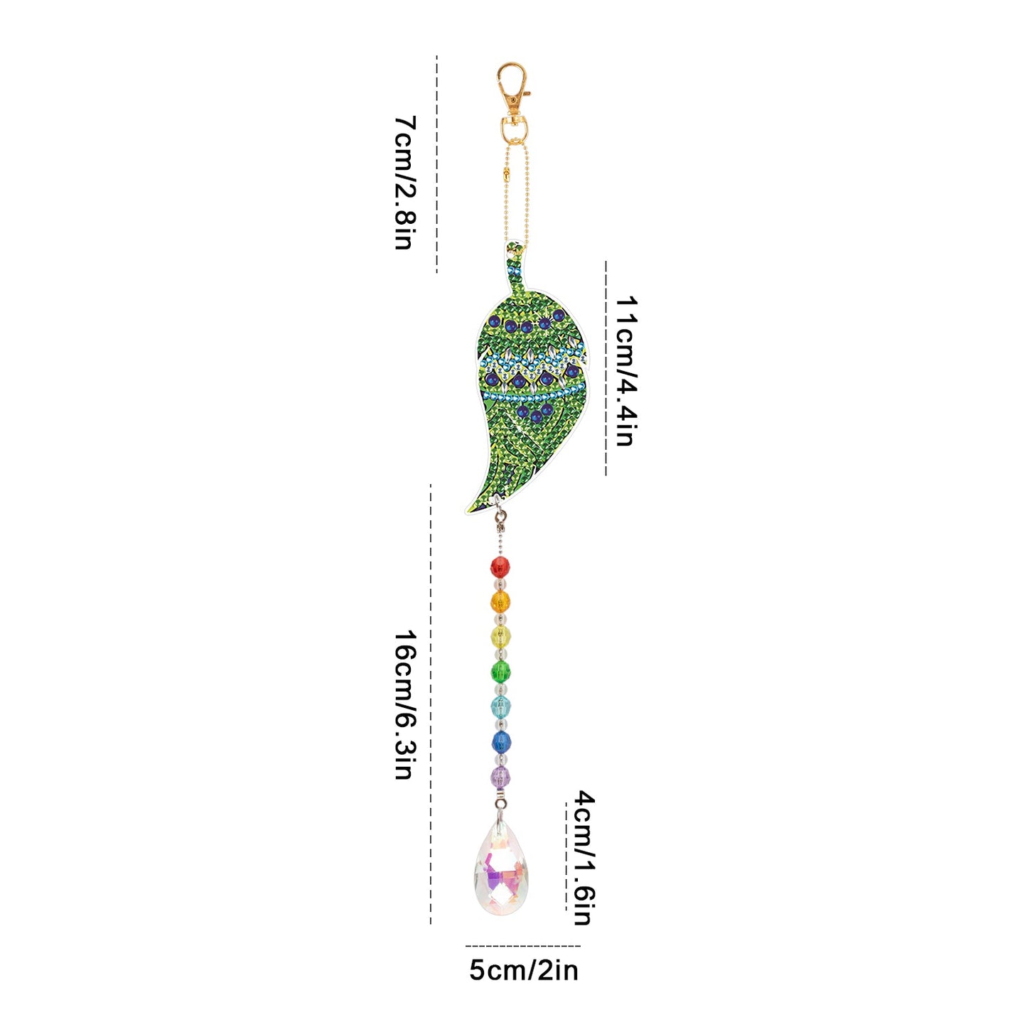 Diamond Painting Suncatcher Kit | DIY Crystal Prism Teardrop Pendant Hanging