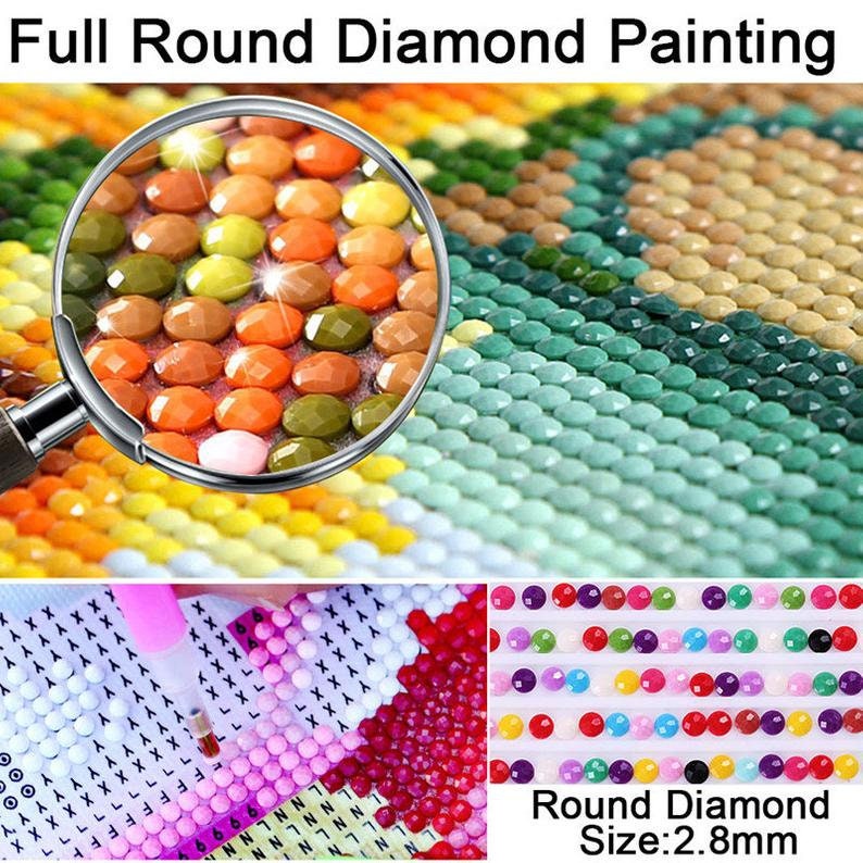Tiger | Full Round/Square Diamond Painting Kits | 40x80cm | 50x100cm