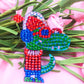 4pcs DIY Dinosaur Sets Special Shaped Full Drill Diamond Painting Key Chain with Key Ring Jewelry Gifts for Girl Bags