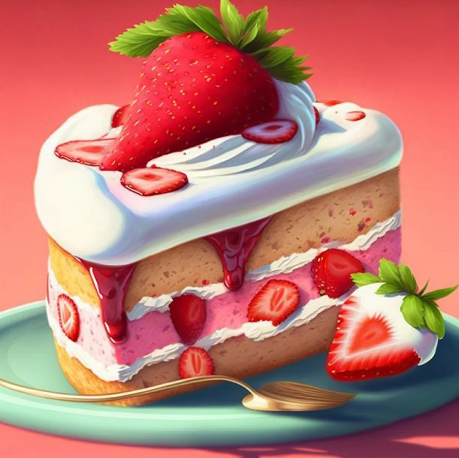 Diamond Painting - Strawberry cake