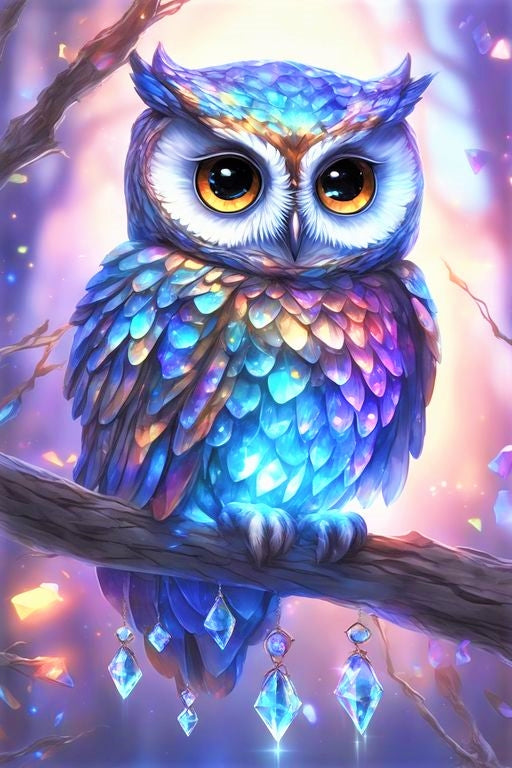 AB Diamond Painting  | Colorful Owl
