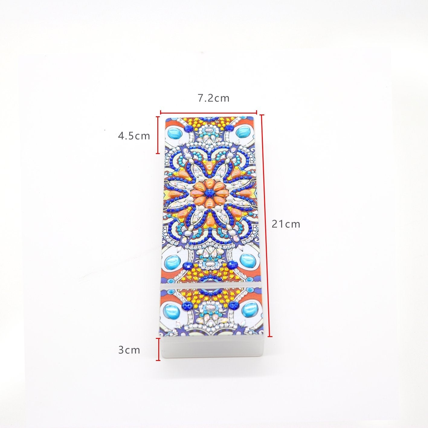 DIY Mandala Shaped Diamond Painting Pencil Box Gift
