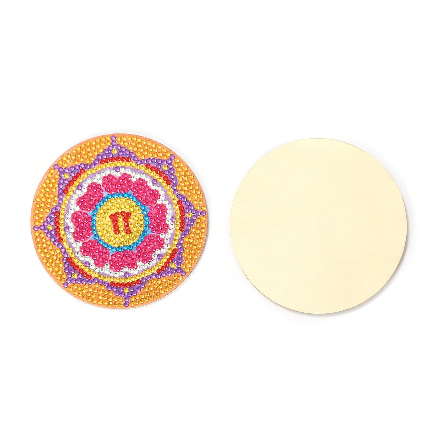 7 pcs set DIY Special Shaped Diamond Painting Coaster | Mandala