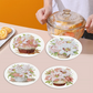 4PCS Diamond Painting Placemats Insulated Dish Mats | Lily Flower