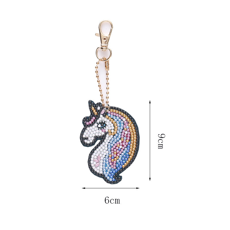 DIY keychain | Unicorn | Double-sided | Four Piece Set