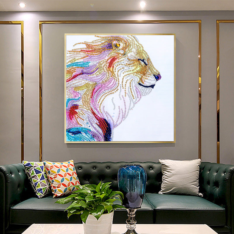 Lion | Special Shaped Diamond Painting Kits