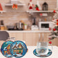 8 pcs set DIY Special Shaped Diamond Painting Coaster  | Christmas Snowhouse£¨no holder£©