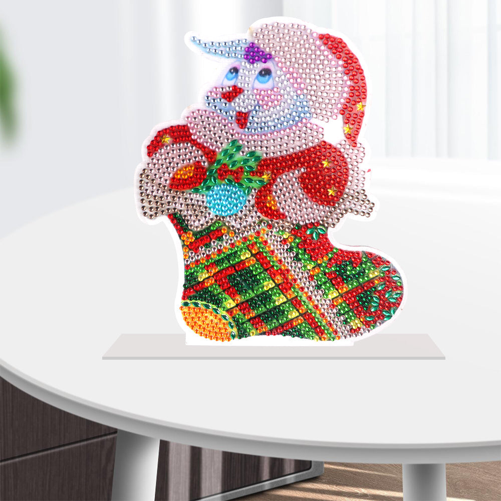 Diamond Painting Ornament | Christmas series | Snowman in Socks