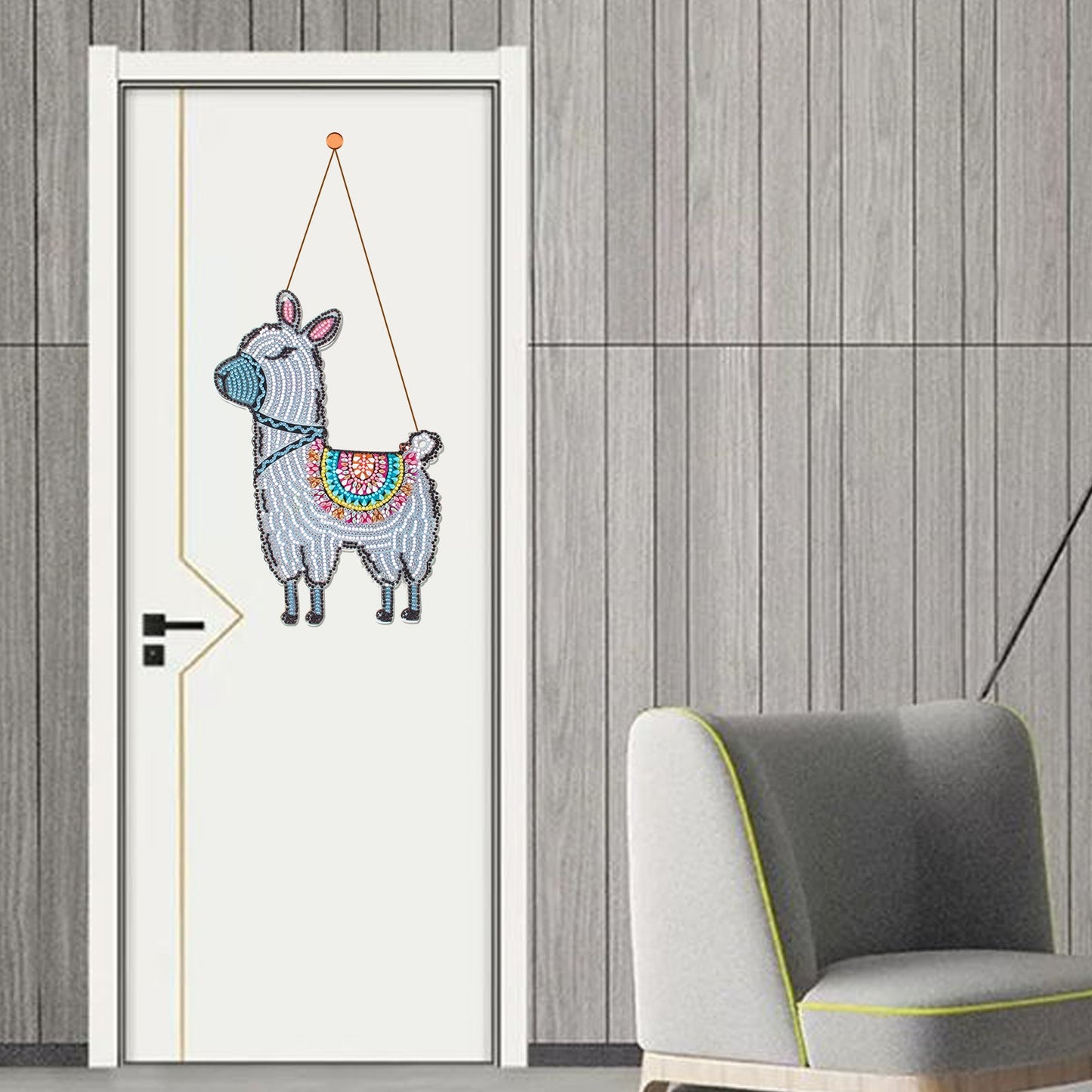 DIY Diamond Pendant Door Wall Decoration | Sheep