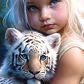 AB Diamond Painting Kit  |  Baby and Tiger