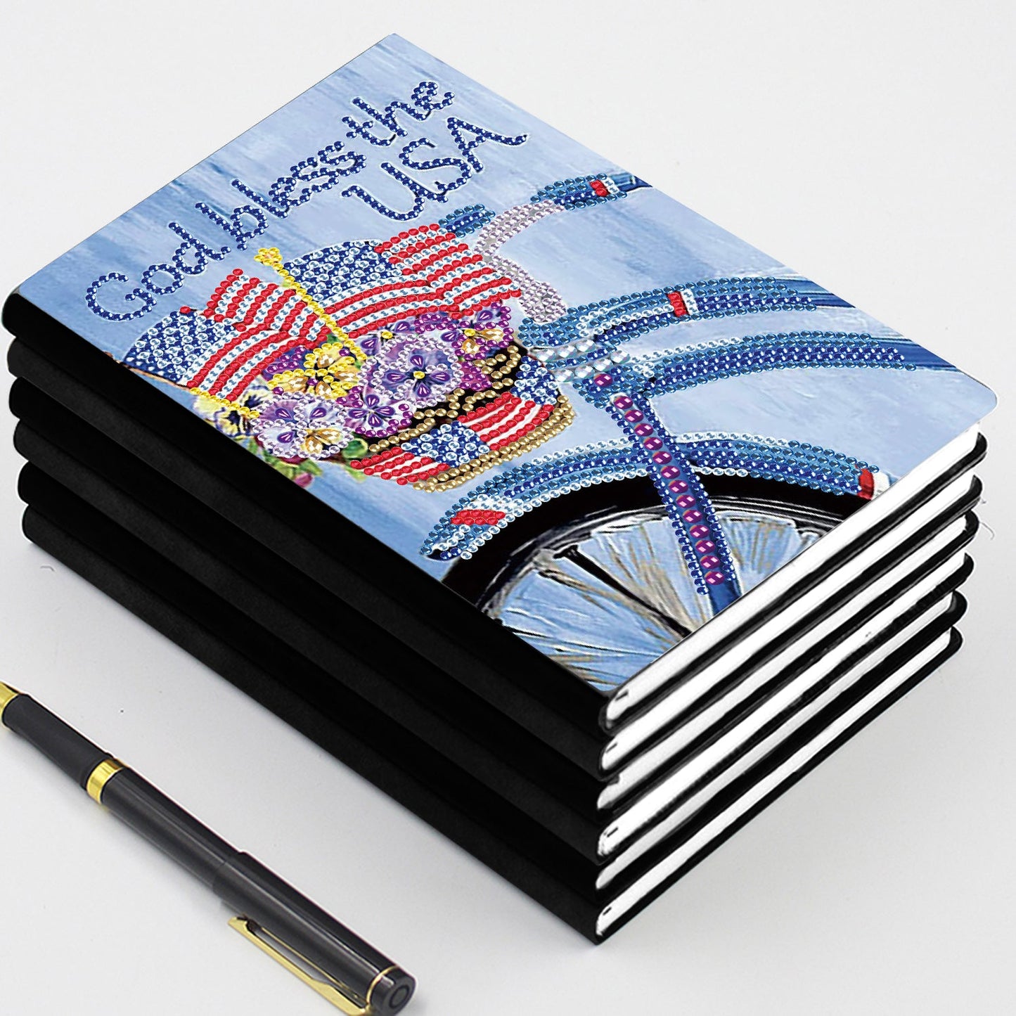 A5 5D Notebook DIY  Special Shape Rhinestone Diary Book | Flower
