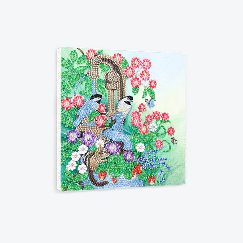 Flowers Bird | Special Shaped Diamond Painting Kits