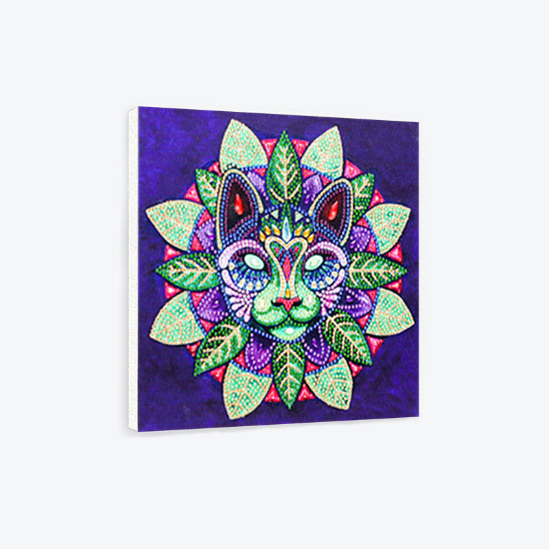Flowers Fox | Special Shaped Diamond Painting Kits