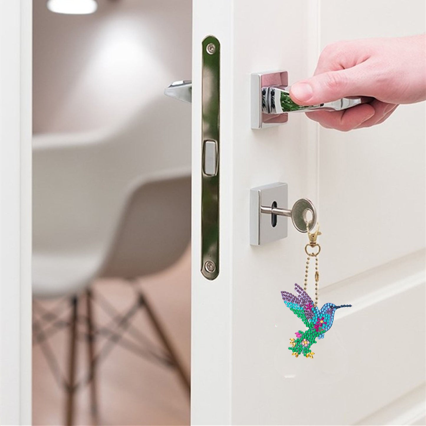 DIY keychain | Bird | Double-sided | Four Piece Set